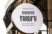 Angelo Thrufh - Modern Blackletter, a Blackletter Font by Dhabee (Thumbnail 6 of 15)