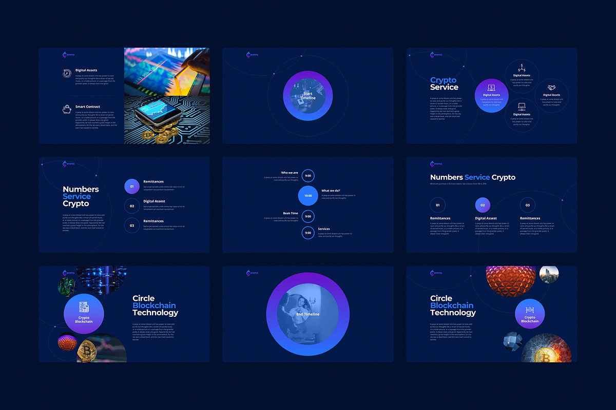 CRYPTO Keynote Template, a Presentation Template by ShapeSlide (Photo 6 of 17)