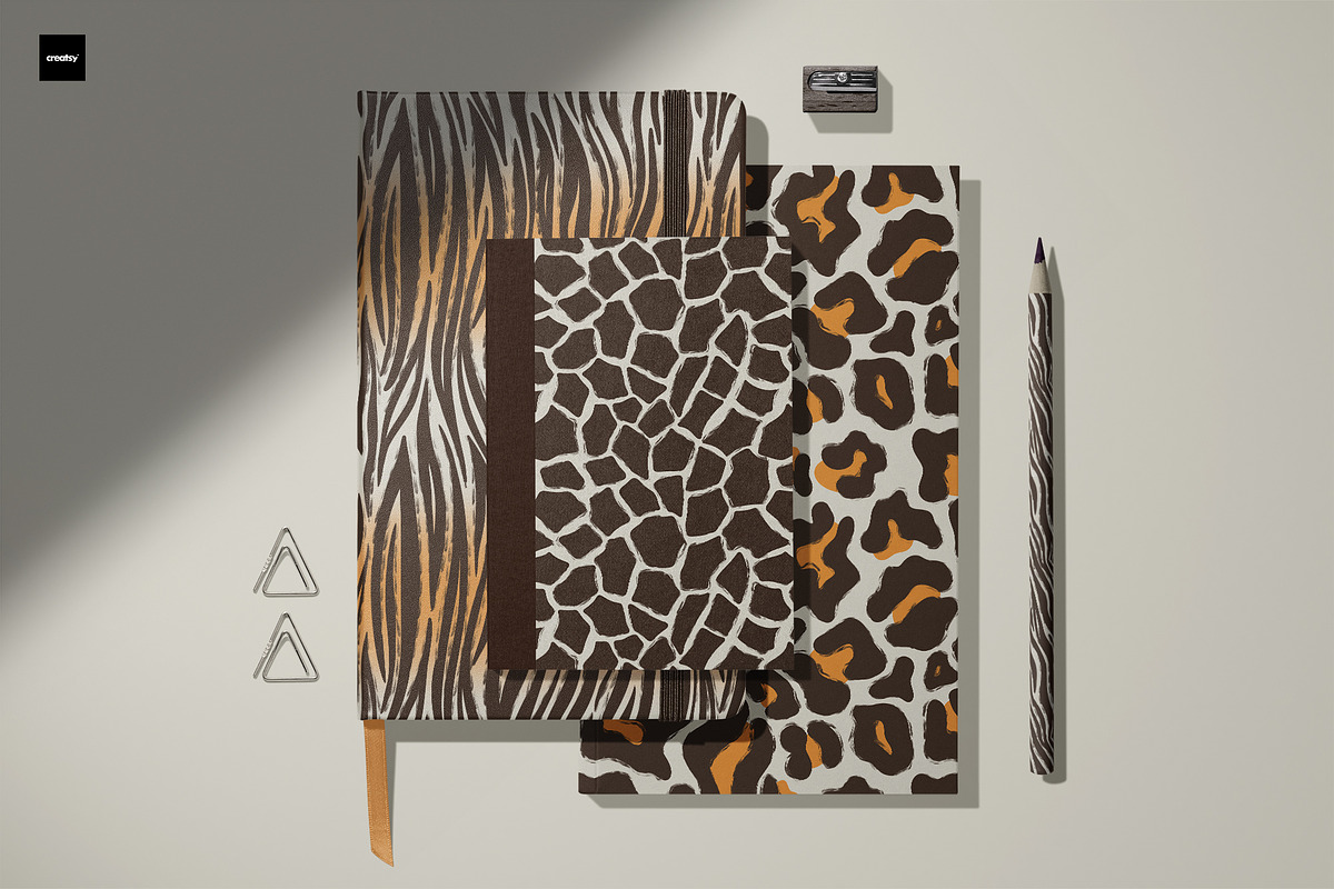 Wild Animal Print Set Natural Luxury, a Pattern Graphic by Oksana Dovhopol Art (Photo 3 of 17)