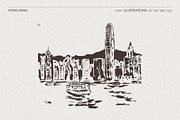 Hong Kong Cityscape Sketches, a Work Illustration by TheMountBirdStudio (Thumbnail 5 of 6)