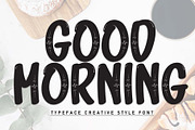 Good Morning | Script Font, a Script Font by Scratchones (Thumbnail 1 of 8)