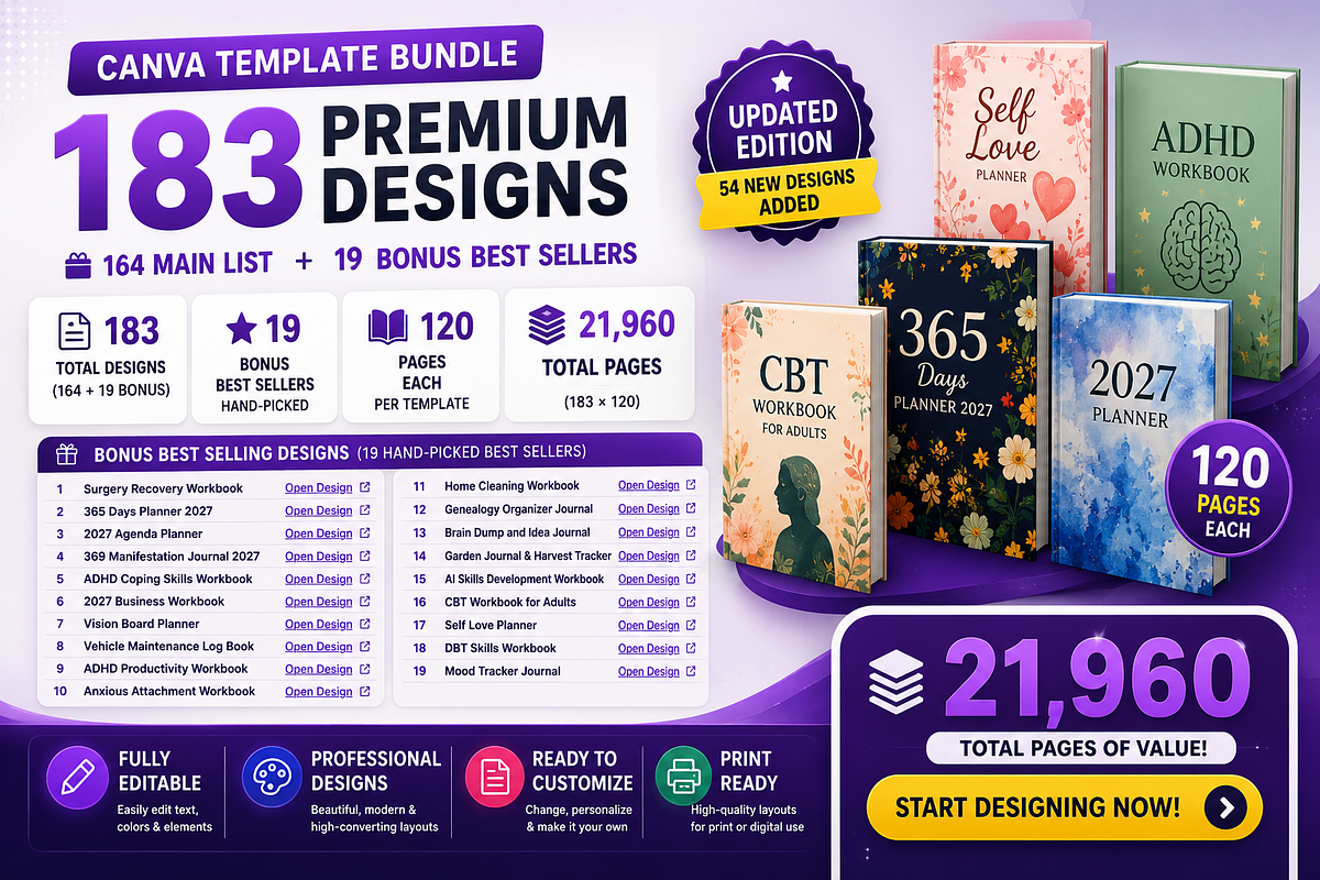 Canva Design Collection Mega Bundle, a Social Media Template by Graphicuss (Photo 4 of 9)