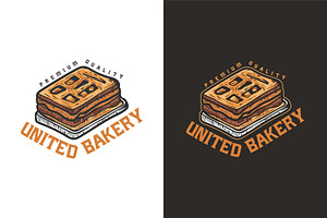 United Bakery Vintage Logo, a Branding & Logo Template by Billah Hub