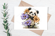 Whimsical Spring Panda Clipart PNG, a Seasonal Illustration by Canvas Craft (Thumbnail 7 of 7)