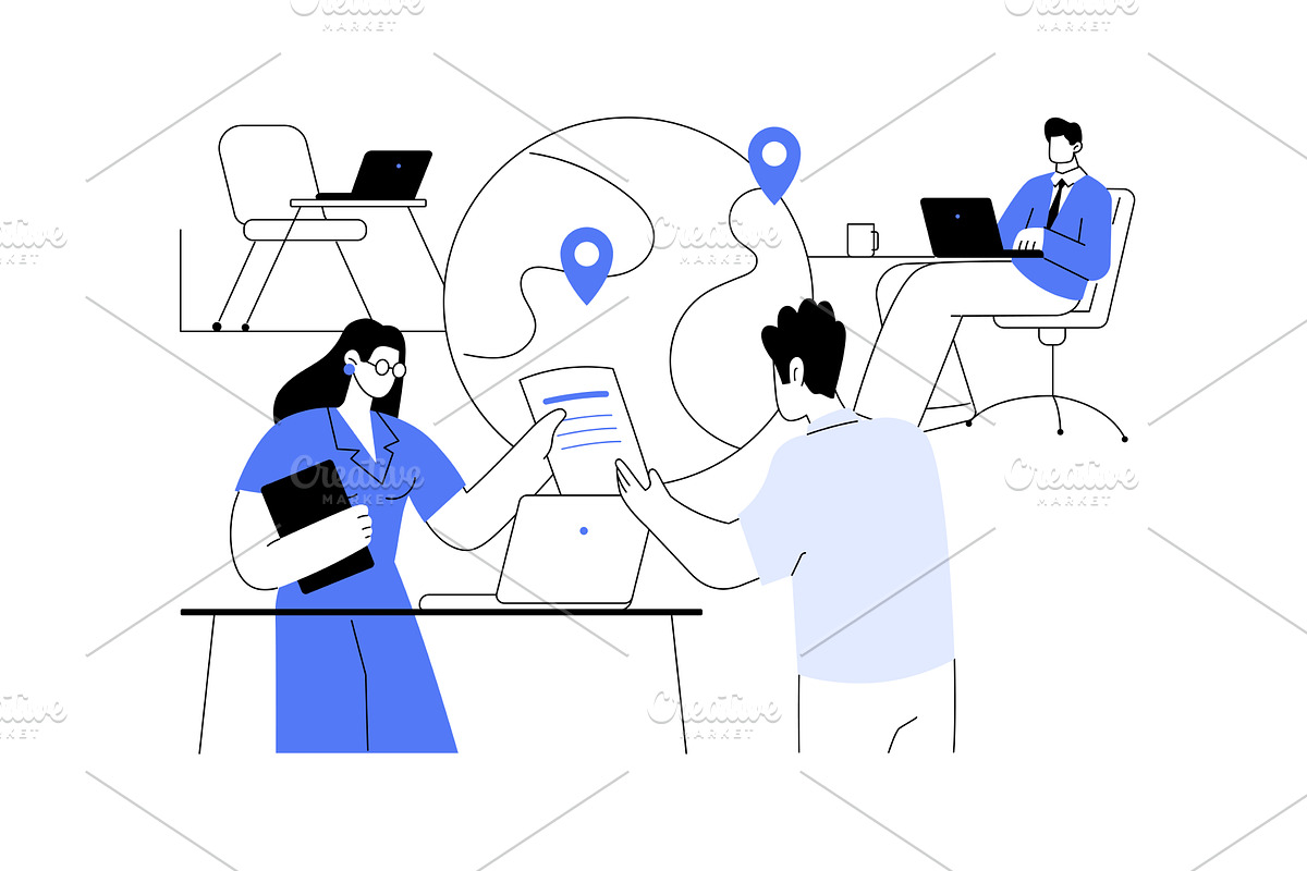 Relocation agreement isolated, an Object Illustration by Visual Generation