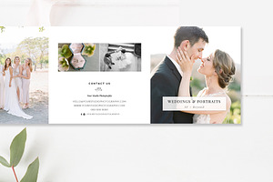 5x5 Accordion Trifold PSD