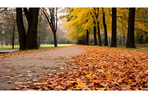 season color dry park colorful ai, a Nature Photo by pikepicture