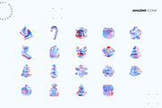 Liquid Gradient Xmas 3d Icons, a Solid Icon by Lumeno (Thumbnail 2 of 6)