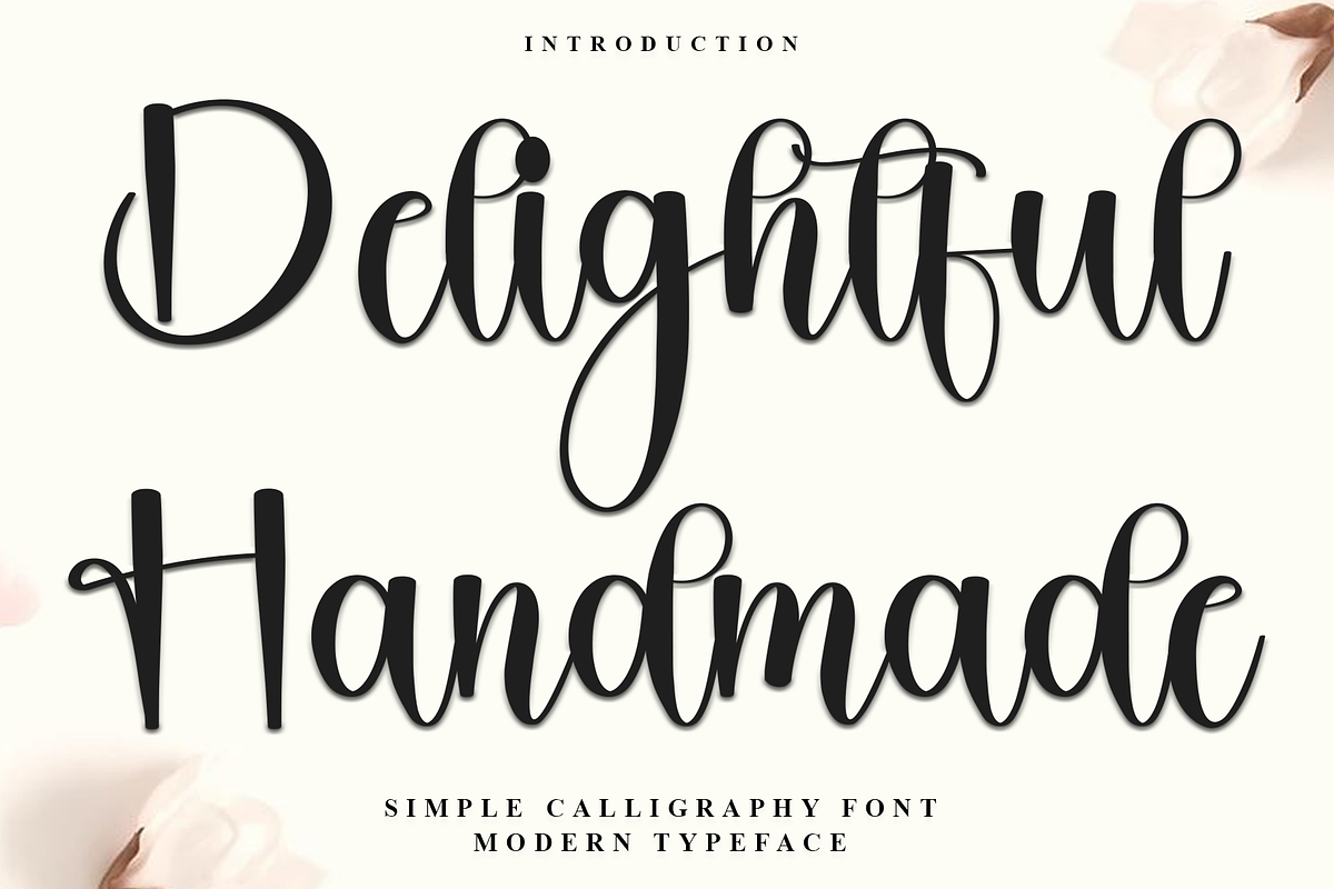 Delightful Handmade, a Handwritten Font by InermediaSTUDIO (Photo 1 of 9)
