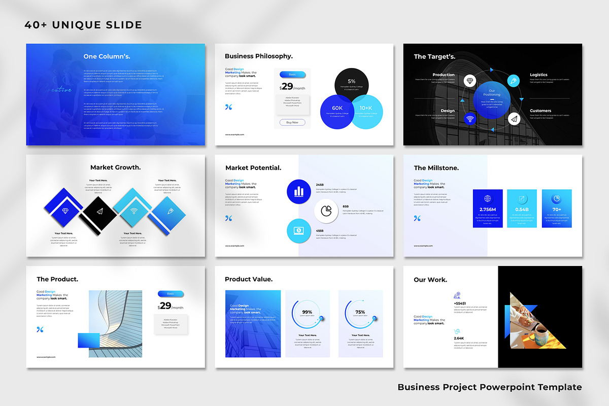 Business Project Presentation, a Presentation Template by Typetheme (Photo 5 of 9)