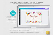 Mexican Thank You Card | CANVA, a Stationery Template by Creative Market (Thumbnail 3 of 5)