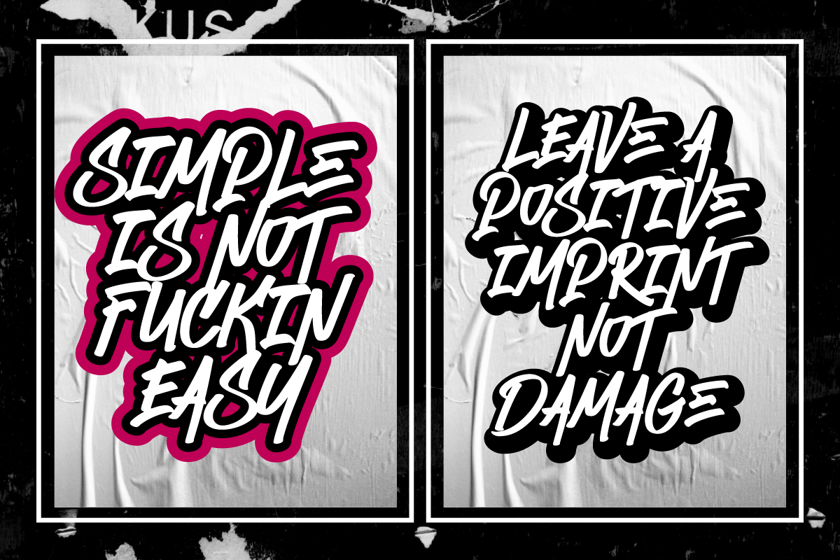 Echoed Vandalism Street Graffiti, a Handwritten Font by Ronny Studio (Photo 2 of 9)