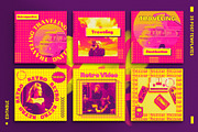 Retro Vibes Canva Instagram Template, a Social Media Template by Vectorheroes (Thumbnail 4 of 8)