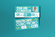 Healthcare Clinic Promo Voucher, a Card Template by graphicook (Thumbnail 1 of 3)