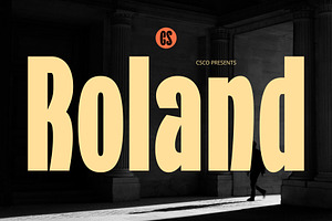 CS Roland – Bold Font, a Sans Serif Font by Craft Supply Co.