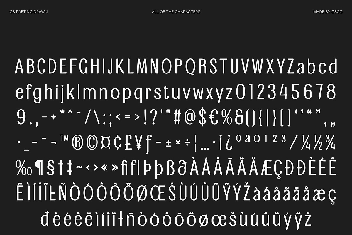 CS Rafting Drawn, a Sans Serif Font by Craft Supply Co. (Photo 8 of 8)