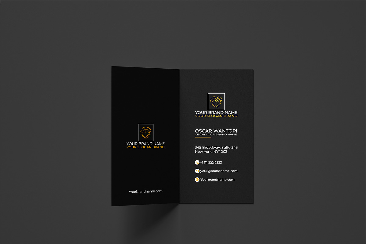 Business Card Minimalist Modern, a Business Card Template by Oskar Wantopi (Photo 2 of 4)