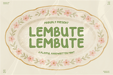 Lembute - A Playful Handwritten Font
