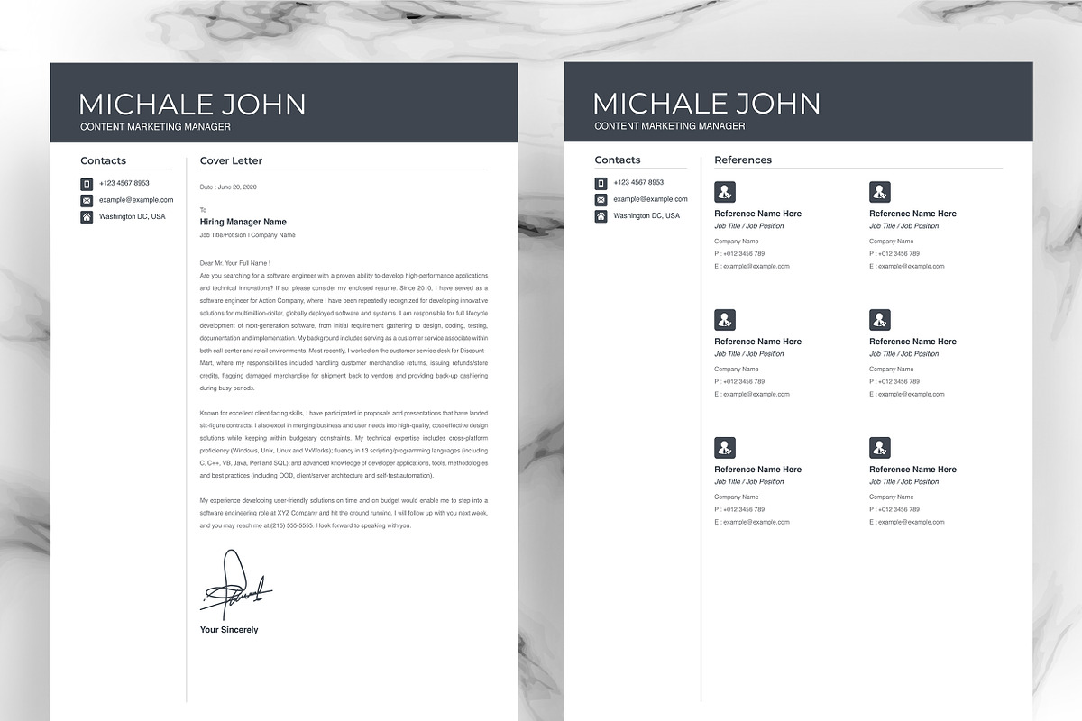 JOB WINNING RESUME - 50 TEMPLATES, a Resume Template by ResumeInventor (Photo 70 of 184)