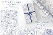 Line Art Vintage Seamless Patterns, a Pattern Graphic by ON_lineart_store (Thumbnail 3 of 10)