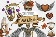 Love and Death Tattoo Symbols, an Illustration by Belusuab (Thumbnail 1 of 10)