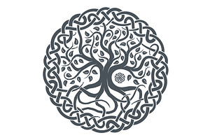 Celtic tree of life, tribal print, an Object Illustration by RevelStockart