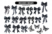Coquette Black Bow Clipart, an Illustration by TatiMockup (Thumbnail 2 of 3)