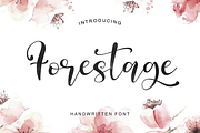 Forestage, a Script Font by Larin Type Co. (Thumbnail 1 of 6)