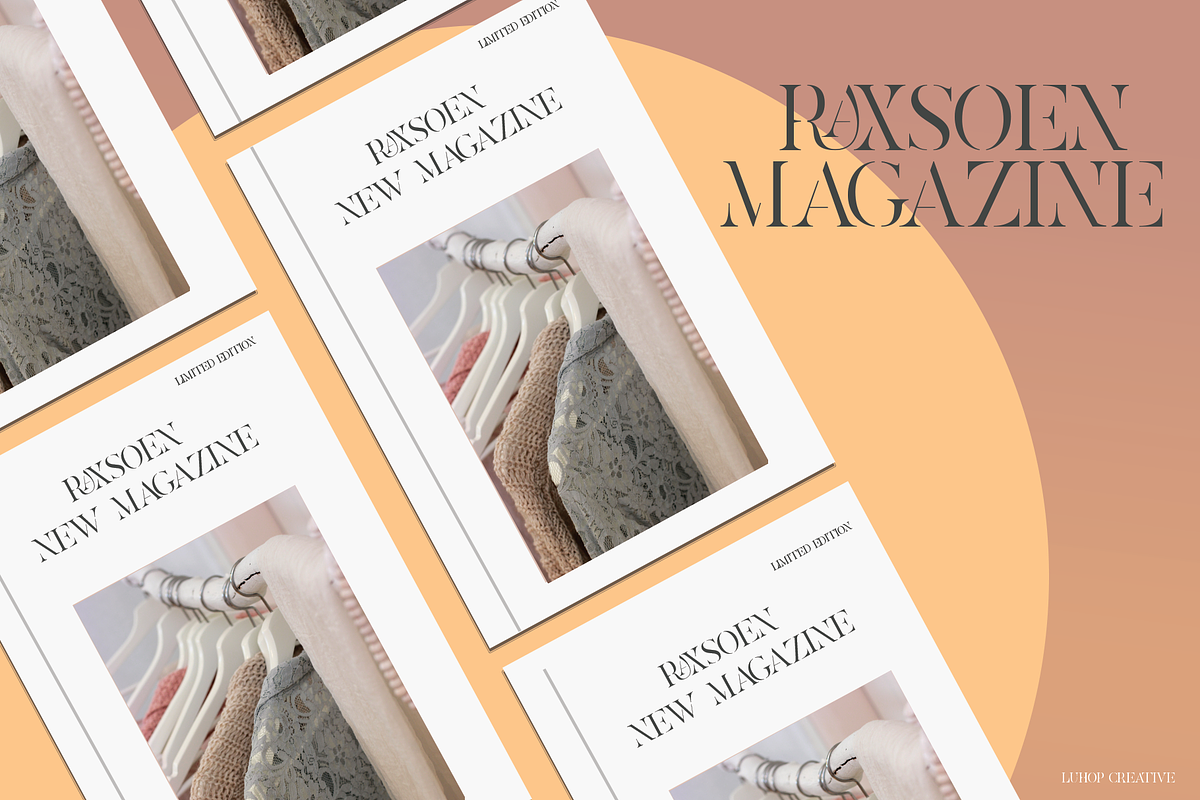 Raxsoen Luxury Serif Display, a Serif Font by LuhopCreative (Photo 7 of 12)