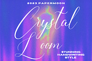 Crystal Loom Handwriting Font, a Handwritten Font by PaperMoon (Thumbnail 1 of 7)