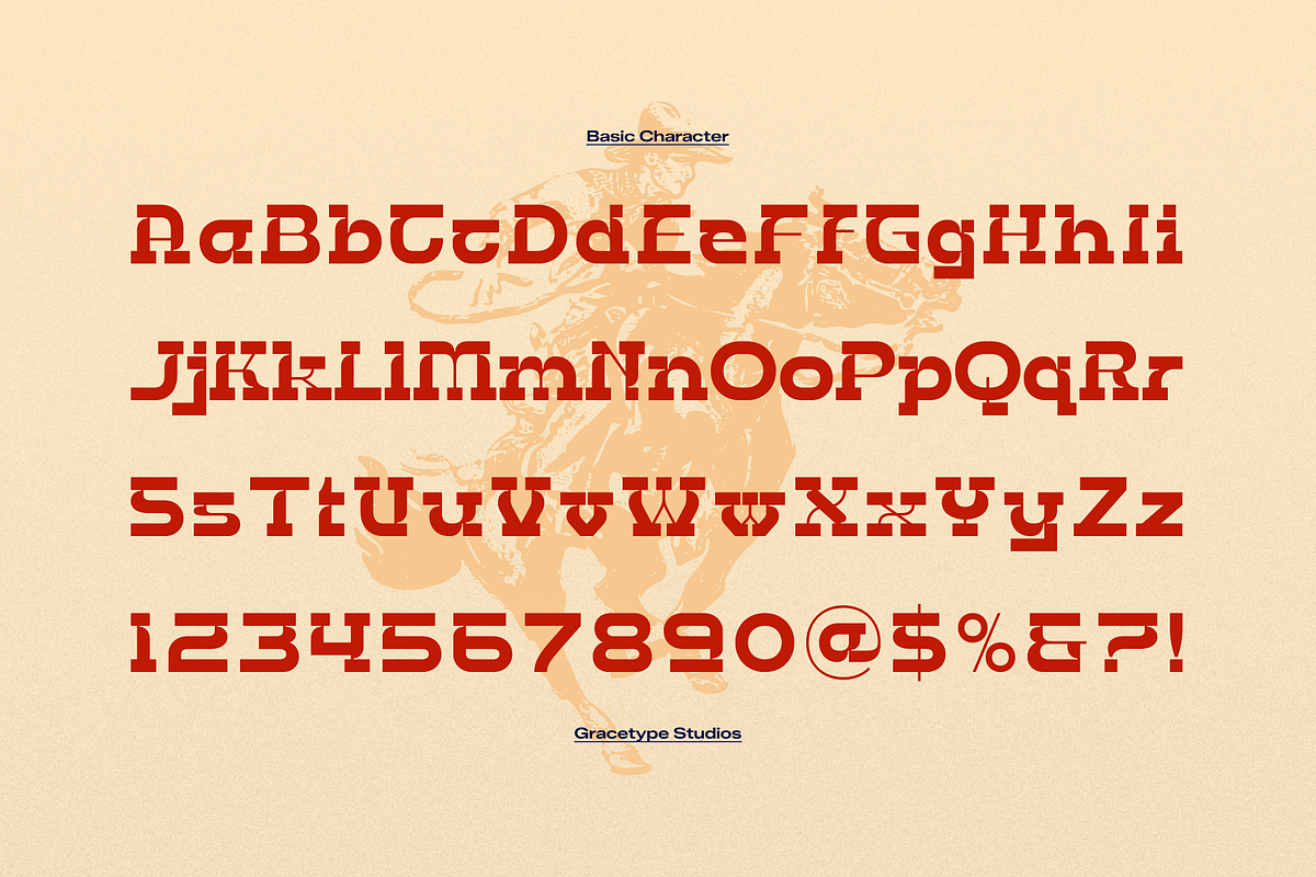 Bebop Rodeo | Western Slab Serif, a Slab Serif Font by gracetype_studio (Photo 10 of 12)