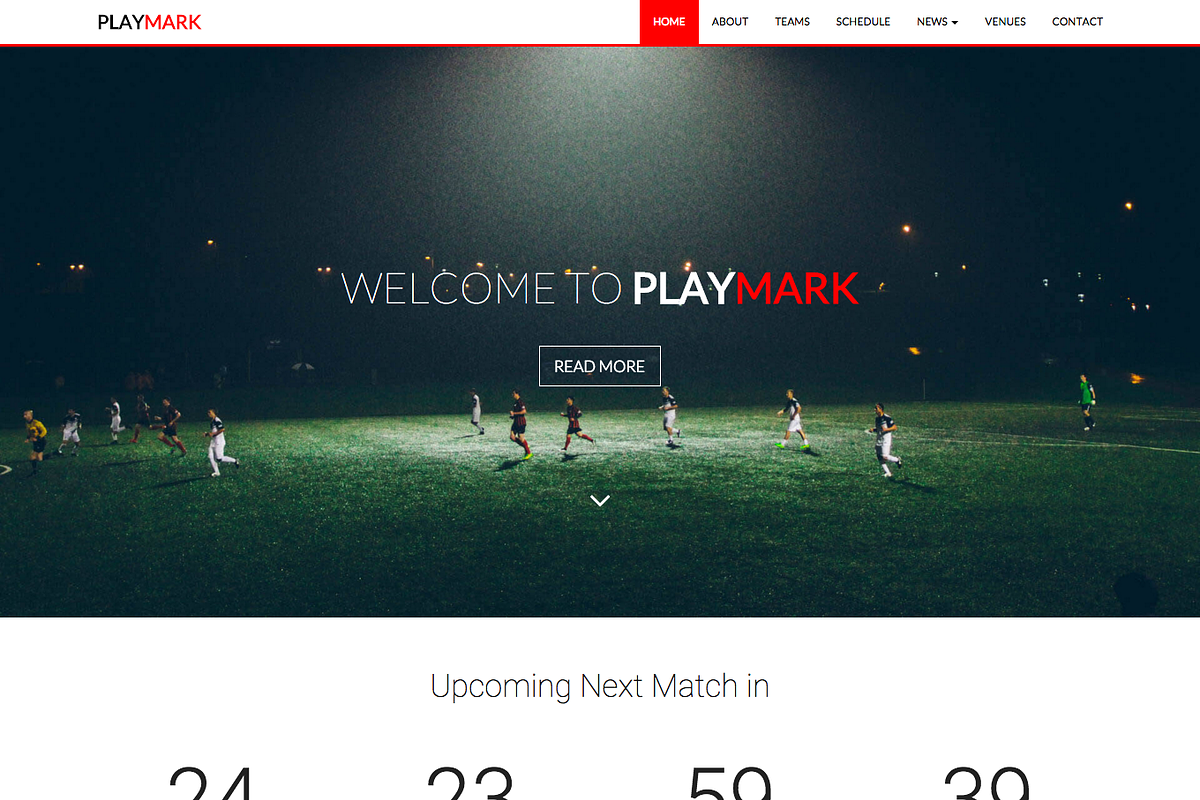 PlayMark - Sports Website Template, a Websites & App Template by SWART (Photo 2 of 4)