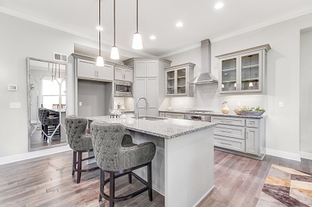 Bright Kitchen With Cozy Chairs, an Architecture Photo by Water Street Photography