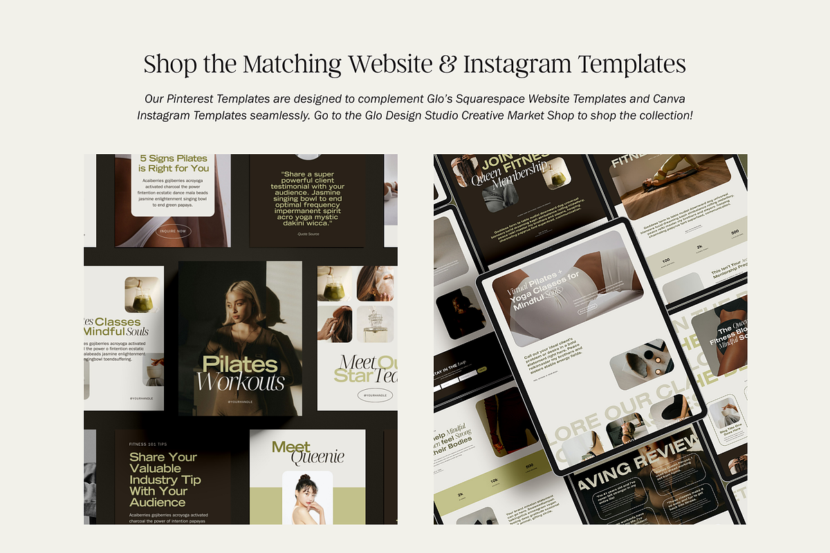 Canva Pinterest Marketing Templates, a Marketing Template by Glo Design Studio (Photo 20 of 20)