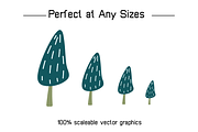 Decorative Tree Illustration Set, a Graphic by Designfour (Thumbnail 2 of 6)