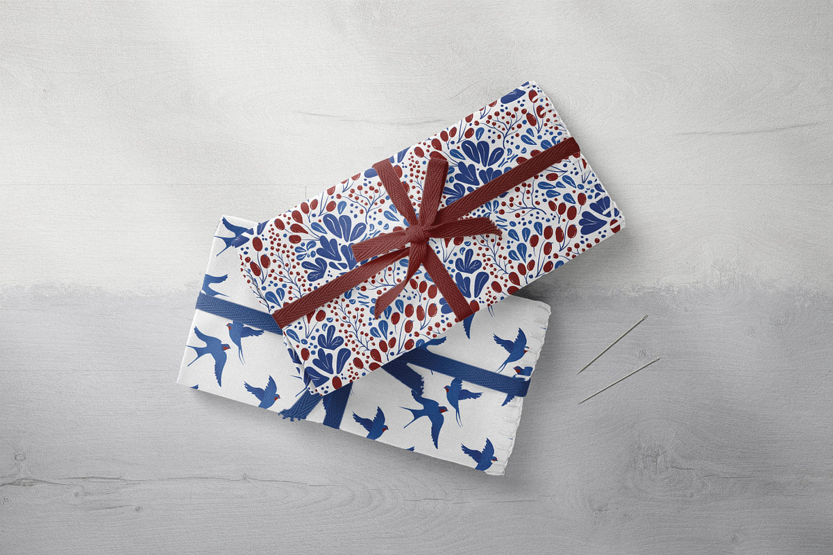 SWALLOW pattern collection, a Pattern Graphic by RenattaZare (Photo 12 of 17)