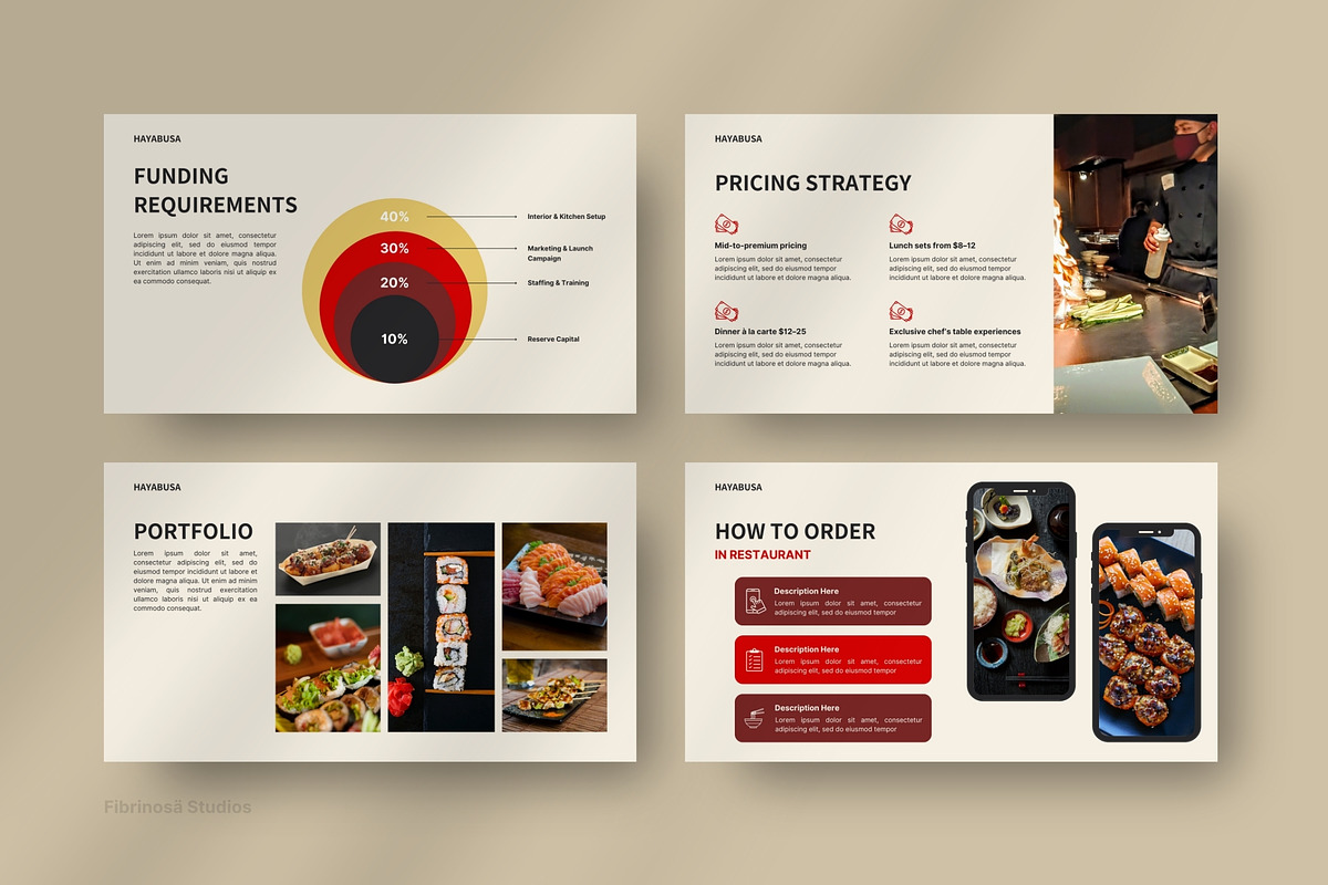 Japanese Restaurant - Pitch Deck, a Presentation Template by FIBRINOSÄ (Photo 10 of 10)