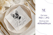 Cocktail Napkin Mockup Paper Napkin, a Mockup by Mie Mockup Studio (Thumbnail 3 of 7)