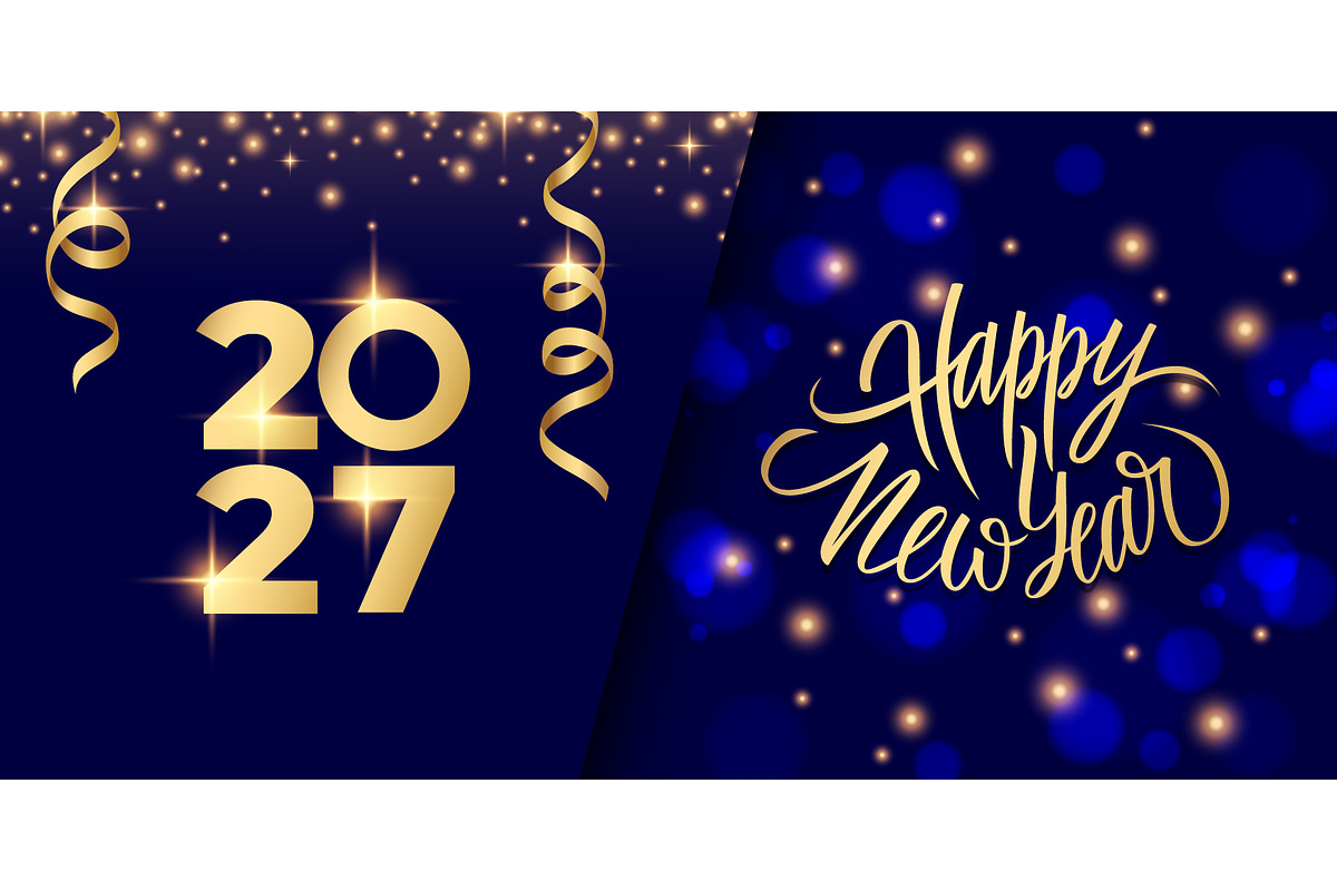 2027 New Year Graphics Set, a Background Graphic by Finevector (Photo 5 of 7)