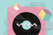 Summer Retro Party Flyer, a Flyer Template by Hotpin (Thumbnail 4 of 5)