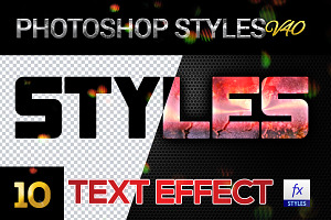 10 Creative Photoshop Styles V40