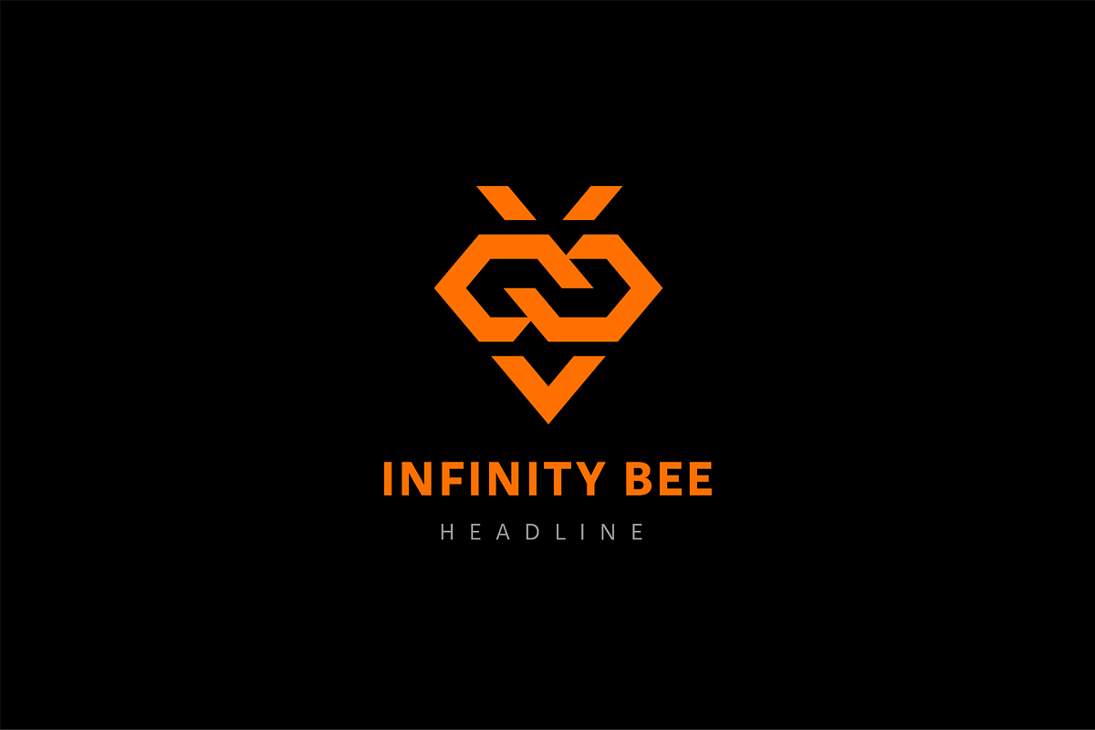 Infinity bee logo template., a Branding & Logo Template by Anton Akhmatov (Photo 3 of 3)