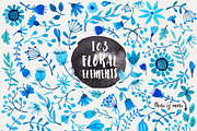 Azure Madness - Floral Pack, an Illustration by Stella's Graphic Supply (Thumbnail 2 of 6)