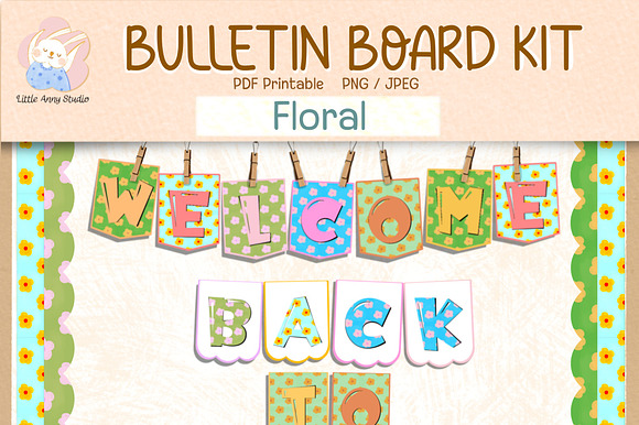 Floral Back to School Bulletin Board preview 7