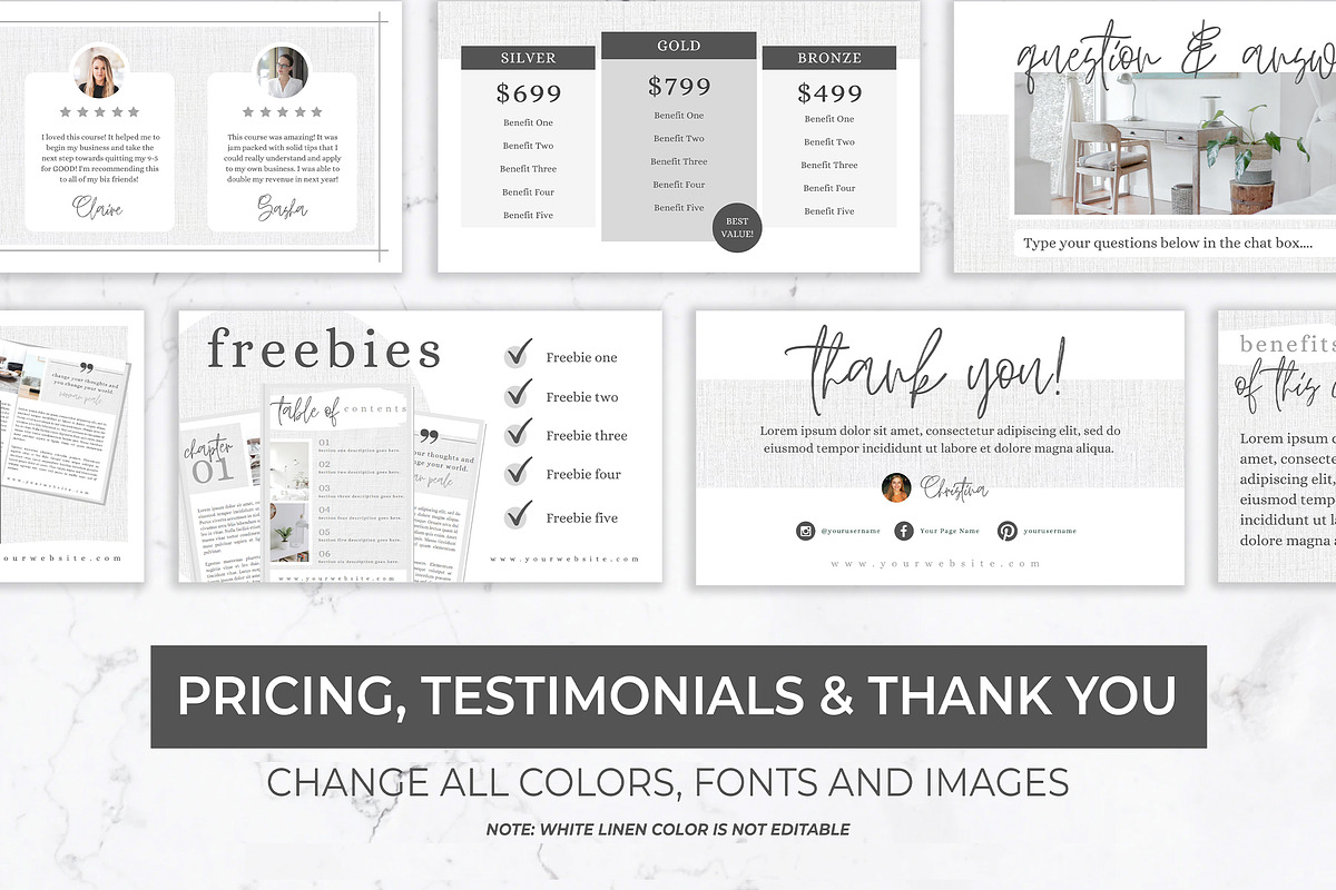 Webinar & Course Slide Deck Template, a Presentation Template by Thirty One Palms Studio (Photo 9 of 10)