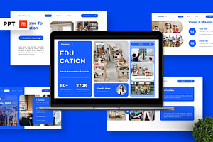 Education - School Powerpoint, a Presentation Template by Deepslide Studio