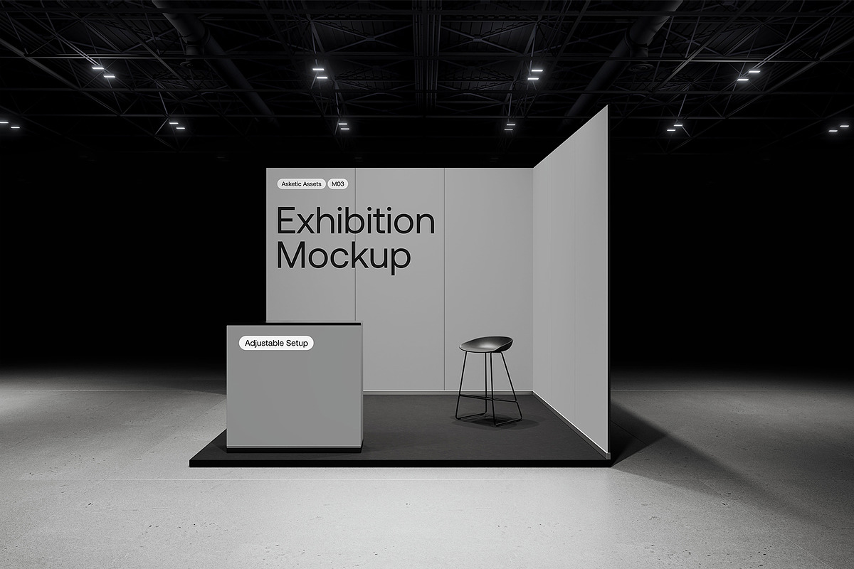 Modular Exhibition Mockup M03, an Advertising Mockup by Asketic (Photo 2 of 7)