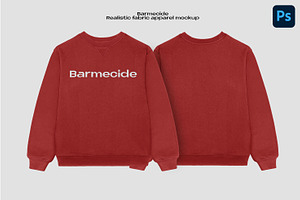 SWEATSHIRT MOCKUP, a Shirt Mockup by Barmecide Mockup Studio