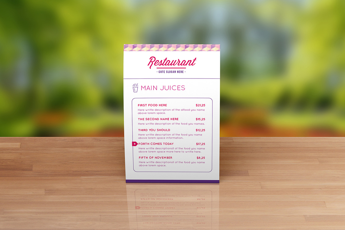 Design Food Menu 2, a Brochure Template by Luuqas Design (Photo 7 of 9)