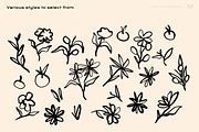Organic Floral Clipart Bundle, a Decorative Illustration by ClayStudio (Thumbnail 8 of 10)